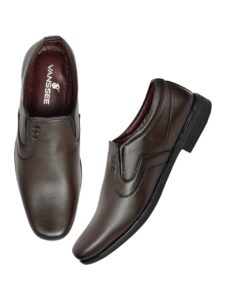moccasian brown slip on shoe for men