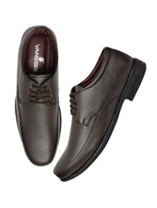 vegan leather brown  shoe for men